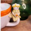 Aesthetic Ceramic Squeezer – Pastel Pink Manual Juicer for Citrus Fruits