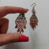 Art-Inspired Wooden Earrings – Colorful Abstract Expression