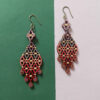 Art-Inspired Wooden Earrings – Colorful Abstract Expression