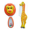 Baby Comb & Brush Set with Cute Giraffe Design – Perfect for Infant Hair Care (1)