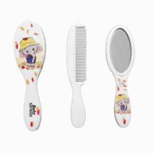 Baby Hairbrush & Comb Set – Soft Bristles for Newborns and Toddlers 3-Pieces