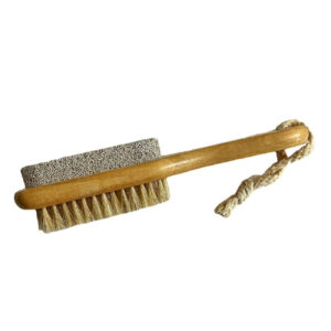 Bamboo Pumice Stone with Brush – Exfoliating Foot Care Tool