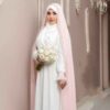Bride’s Wedding Chador Pink jeweled bridal