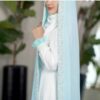 Bride’s Wedding Chador - delicate soft light blue jeweled bridal