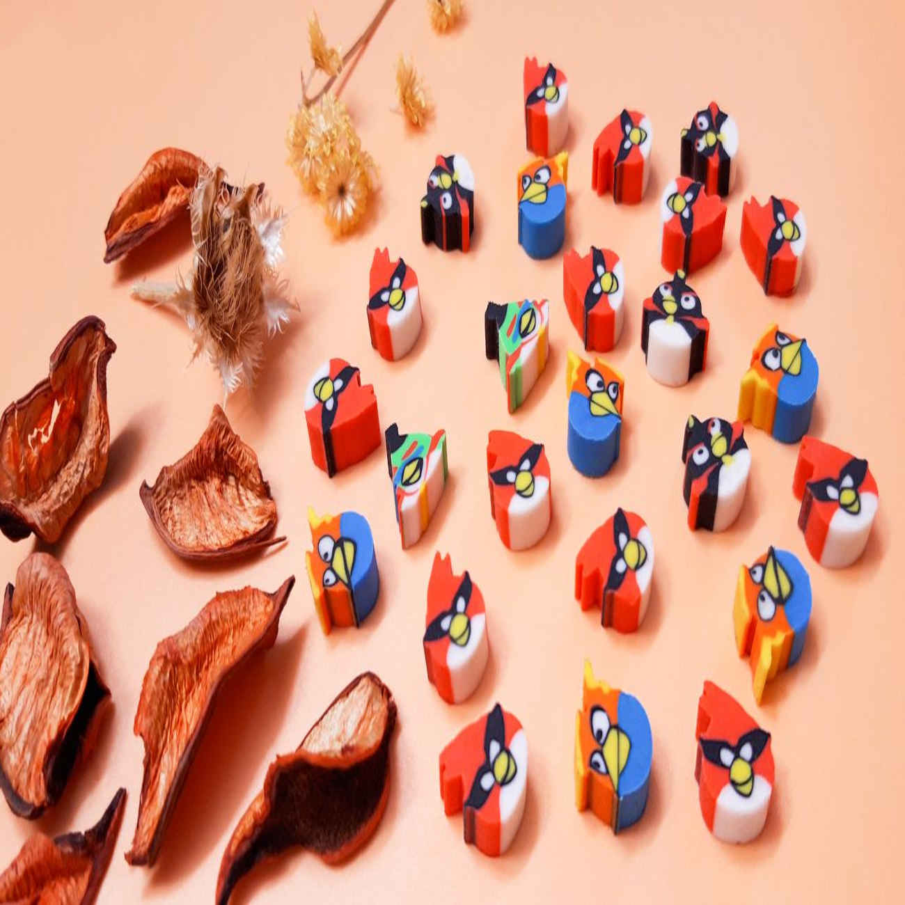 Bring the Battle to Your Pencil Case – Angry Birds Erasers (x20)