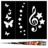Butterfly & Star Stencil Henna Set – Magical Temporary Hand Art