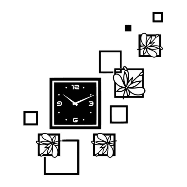 Butterfly Wall Clock DIY Kit – Modern 3D MDF Art for Home Decor (1)