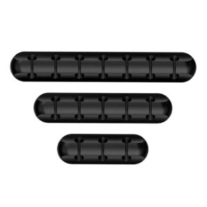 Cable Management Organizer – Wire & Cord Holder for Home, Office, & Gaming Setup (3x)