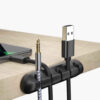 Cable Management Organizer – Wire & Cord Holder for Home, Office, & Gaming Setup (3x)