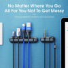 Cable Management Organizer – Wire & Cord Holder for Home, Office, & Gaming Setup (3x)