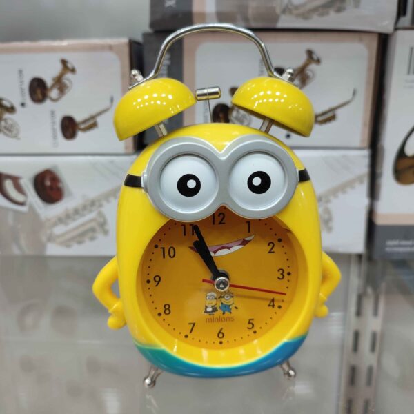 Cheerful Yellow Minion Twin Bell Clock – Perfect Gift Idea (1)