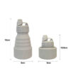 Collapsible Silicone Water Bottle – Reusable, Lightweight for Travel, Hiking & Gym