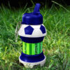 Collapsible Silicone Water Bottle – Soccer Ball Design, 0.55 L Capacity