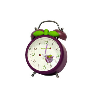 Colorful Fruit Twin Bell Clock – Great Gift for Kids or Kitchen Decor