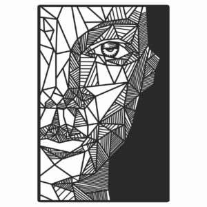 Creative Face Pattern Stencil – Ideal for Wall Art, Fabric & Home Decor
