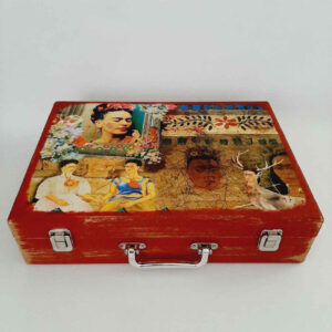 Creative Frida Wooden Pencil Case – Ideal for Art Lovers & Students