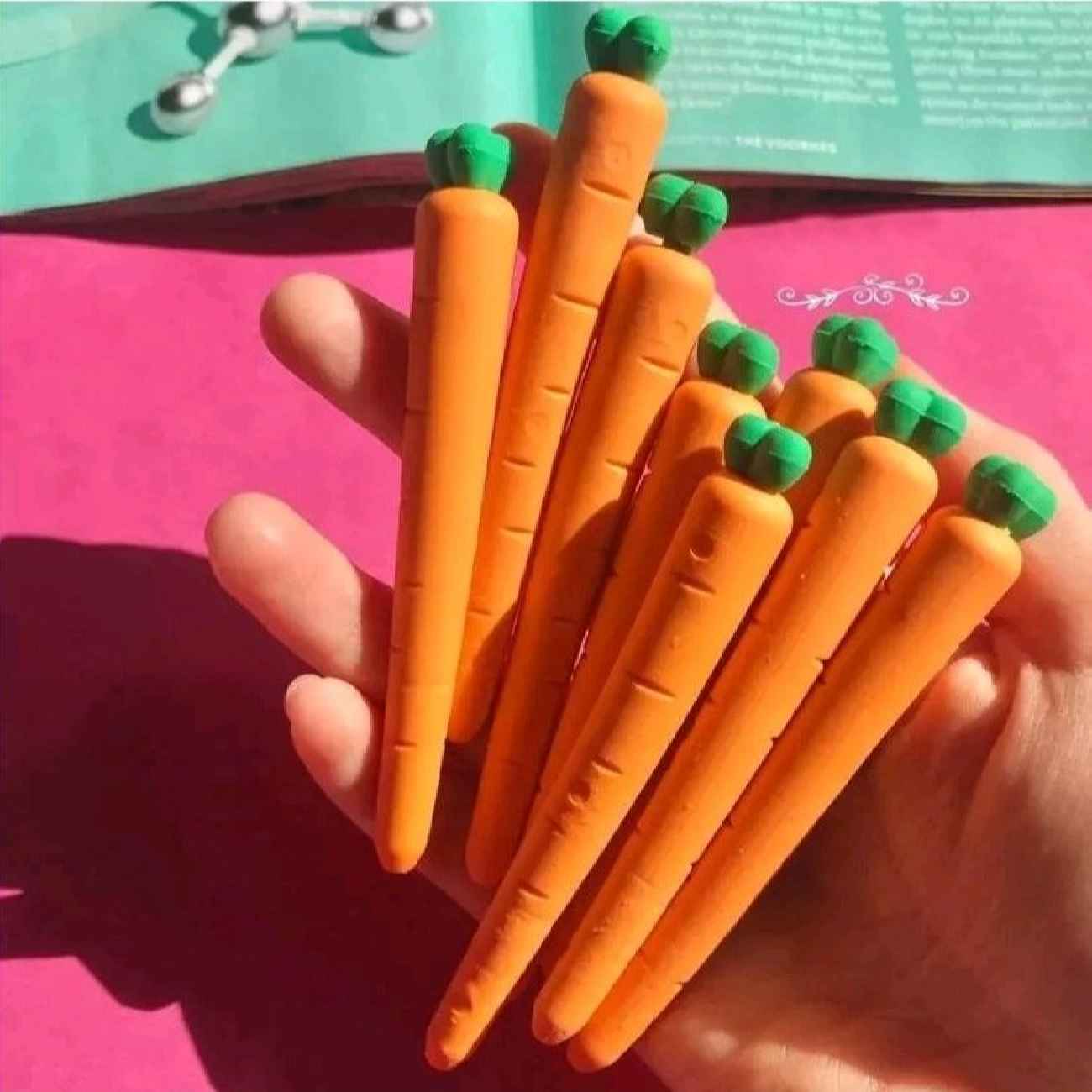 Cute Carrot Eraser – Fun & Functional Desk Must-Have