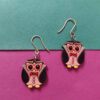 Cute Owl Wooden Earrings – Handcrafted Woodland Charm