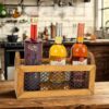 Decorative Bottle Stand with Heart Handle Design - Suitable for Water, Juice & Beverages