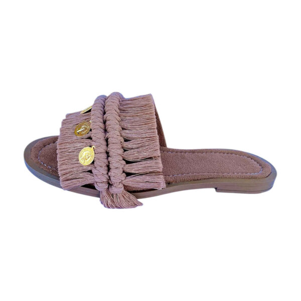 Dusty Pink Macramé Sandals - Perfect for Beautiful, Confident Women (6)