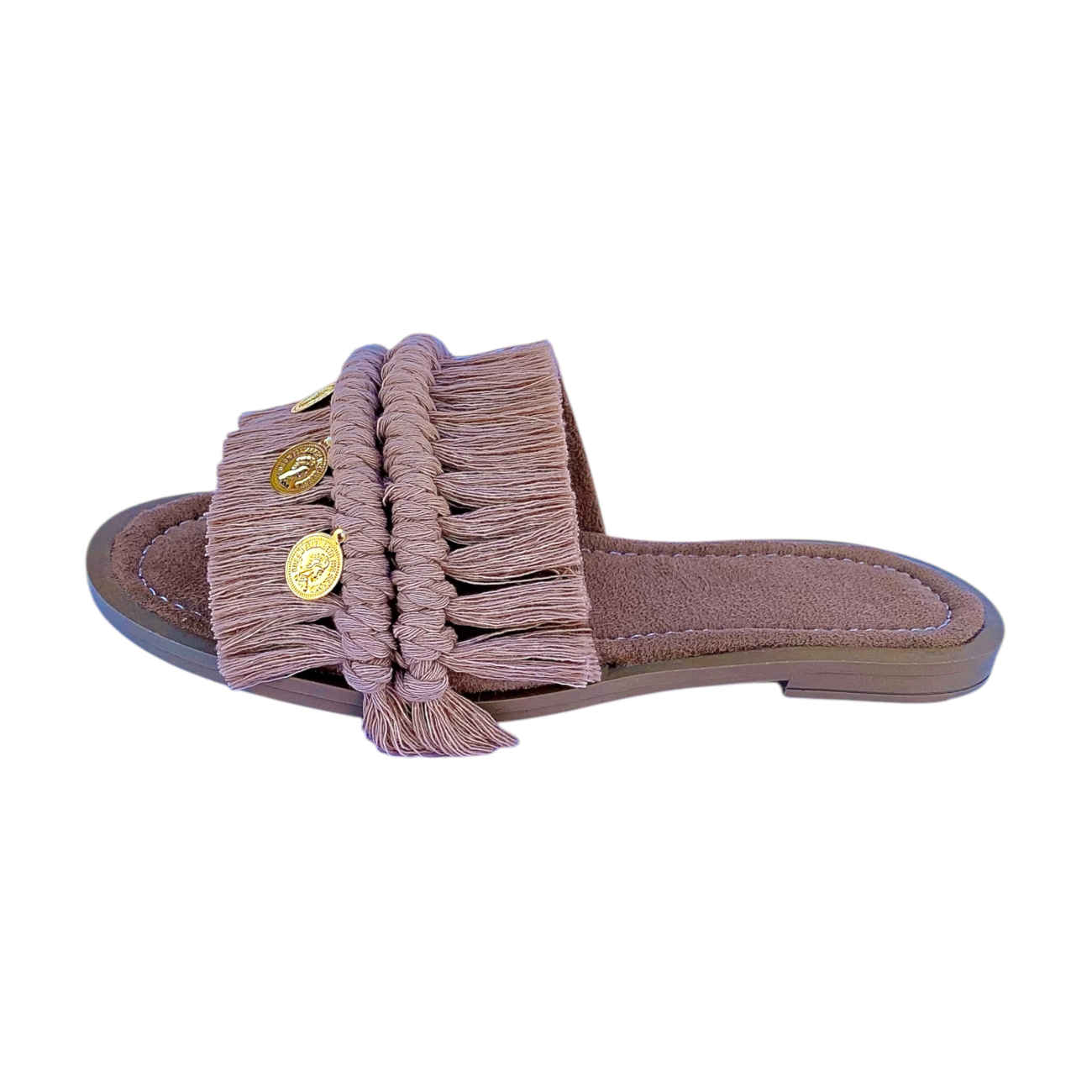 Dusty Pink Macramé Sandals - Perfect for Beautiful, Confident Women