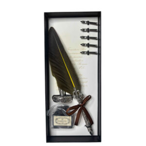 Elegant Calligraphy Feather Pen Set for Handwriting, Letters, and Journals