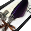 Elegant Calligraphy Feather Pen Set for Handwriting, Letters, and Journals