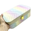 Elegant Faux Leather Jewelry Box for Travel, Home Storage & Gift