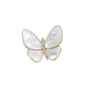 Elegant White Butterfly Brooch – Delicate & Timeless Accessory