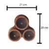 Elegant Wooden Nuts Storage Box – Perfect for Kitchen & Table Organizer