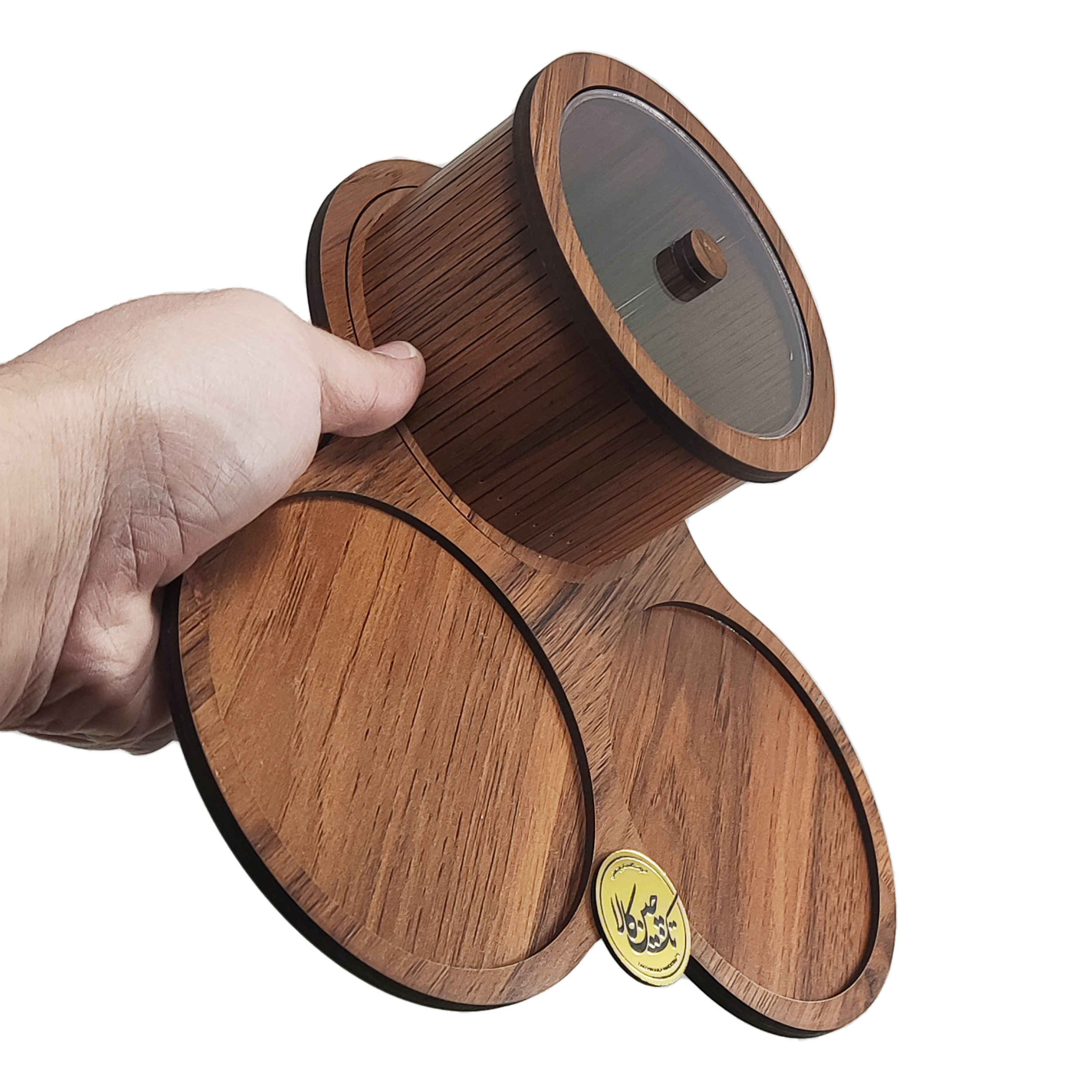 Elegant Wooden Nuts Storage Box – Perfect for Kitchen & Table Organizer