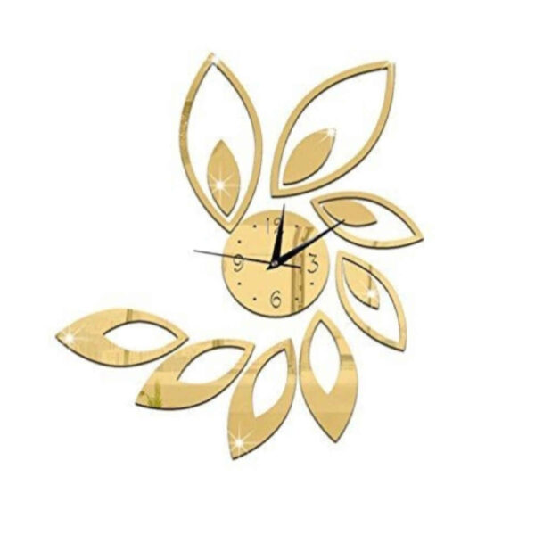 Floral 3D Clock Kit – DIY Plastic Wall Art Clock with Flower Motif (1)