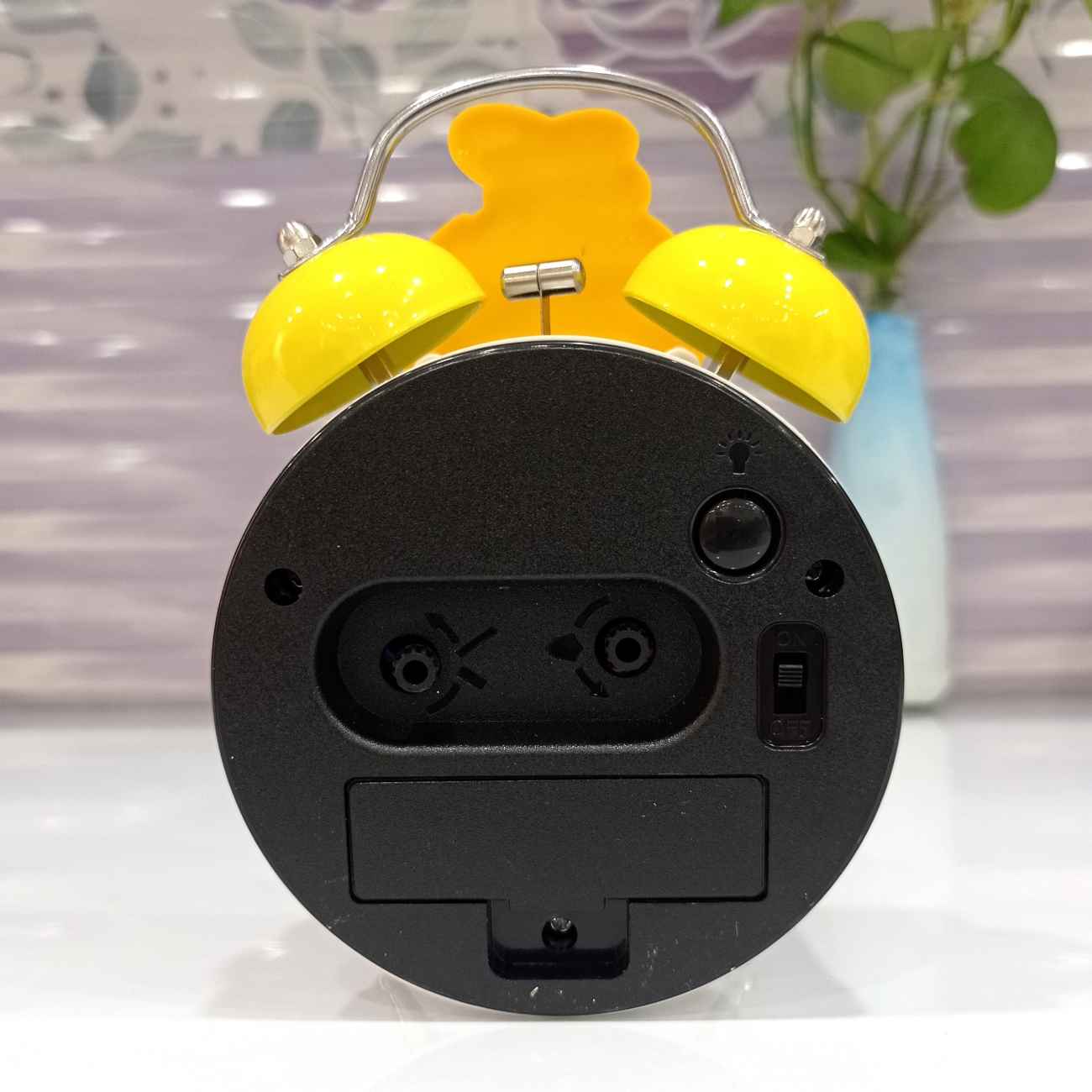 Timeless Elegance – Minimalist Black Twin Bell Clock