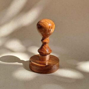 Gelatin Stamp with Wooden Base – Customizable for Office or Business