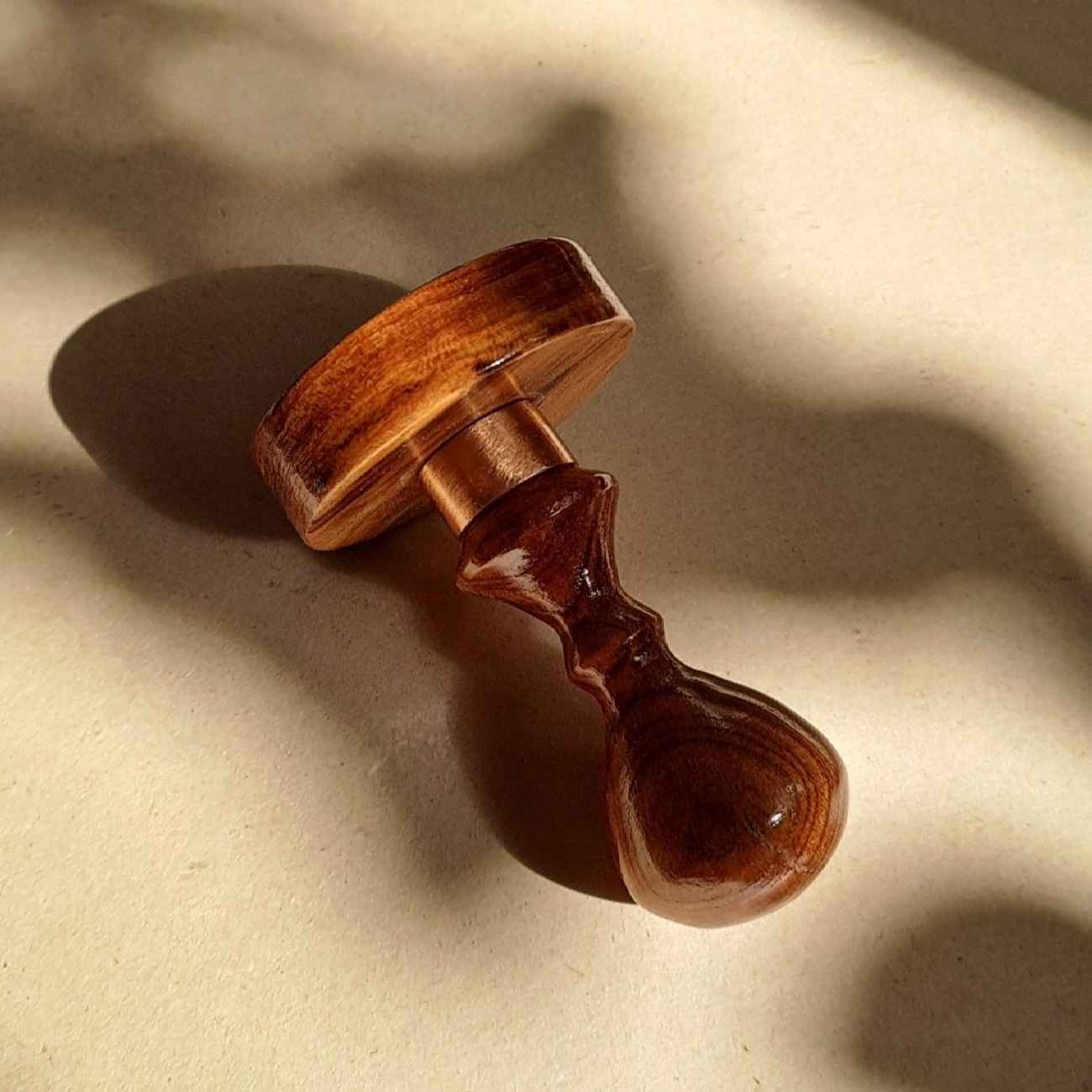 Gelatin Stamp with Wooden Base – Customizable for Office or Business