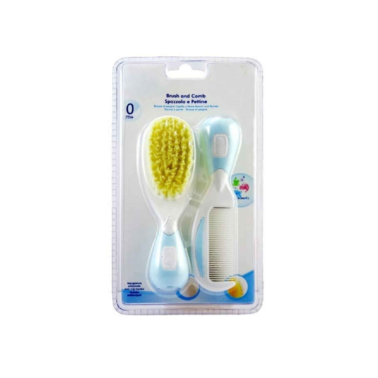 Gentle Baby Comb & Brush Set for Newborn - Ideal for Daily Grooming, Massage of the Scalp