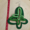 Green Butterfly Wooden Earrings – Nature-Inspired Boho Beauty