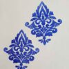 Hand-Carved Linoleum Block Stamp – Suitable for Fabric & Paper with Damask Design