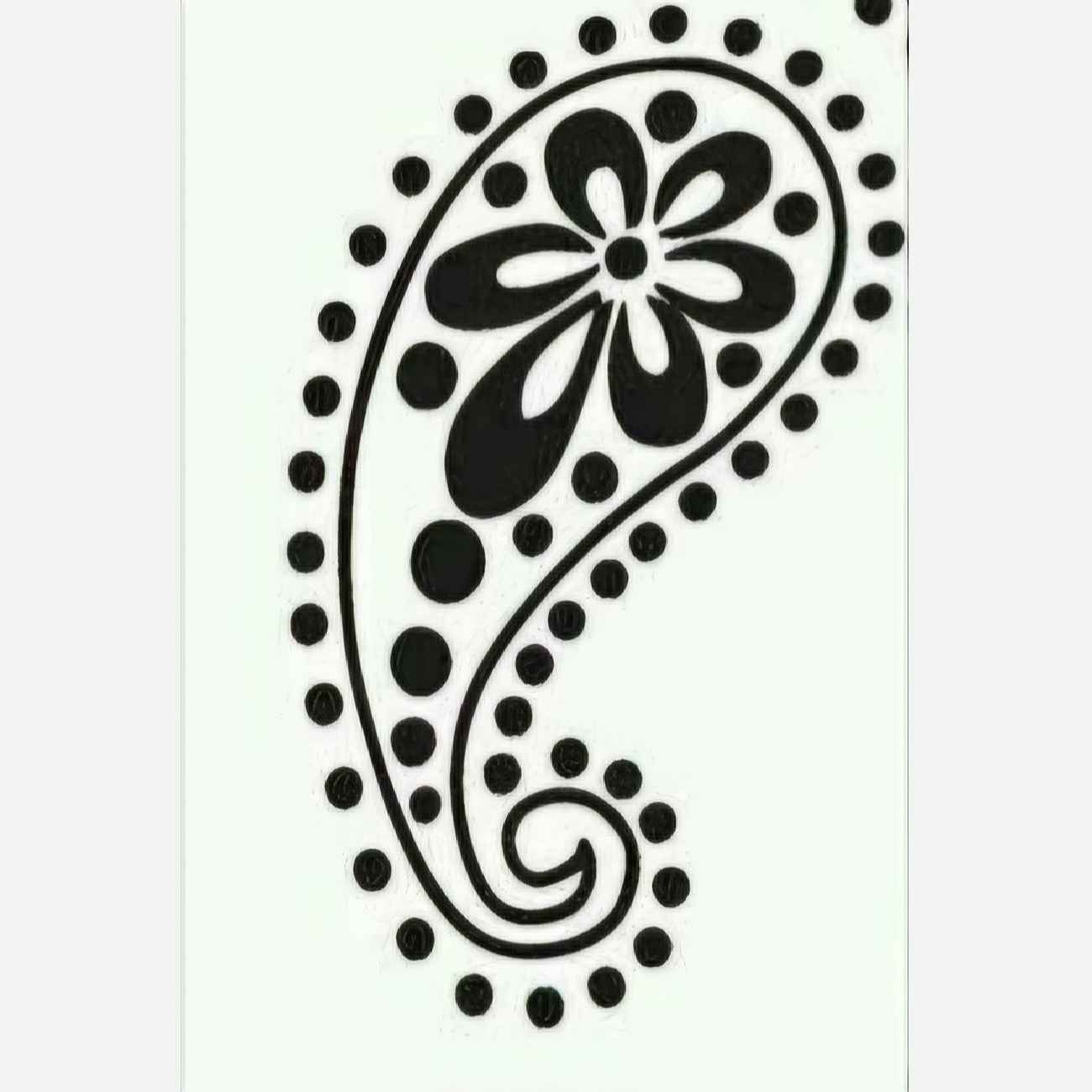 Hand-Carved Paisley Stamp – Linoleum Printmaking Tool Suitable for Fabric & Paper
