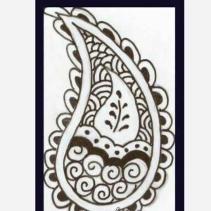 Handmade Stamp – Traditional Boteh Jegheh Design, Suitable for Paper & Fabric Printing