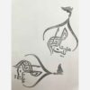 Islamic Hand-Carved Linoleum Stamp – Beyt Al-Zahra Pattern for Paper Crafts