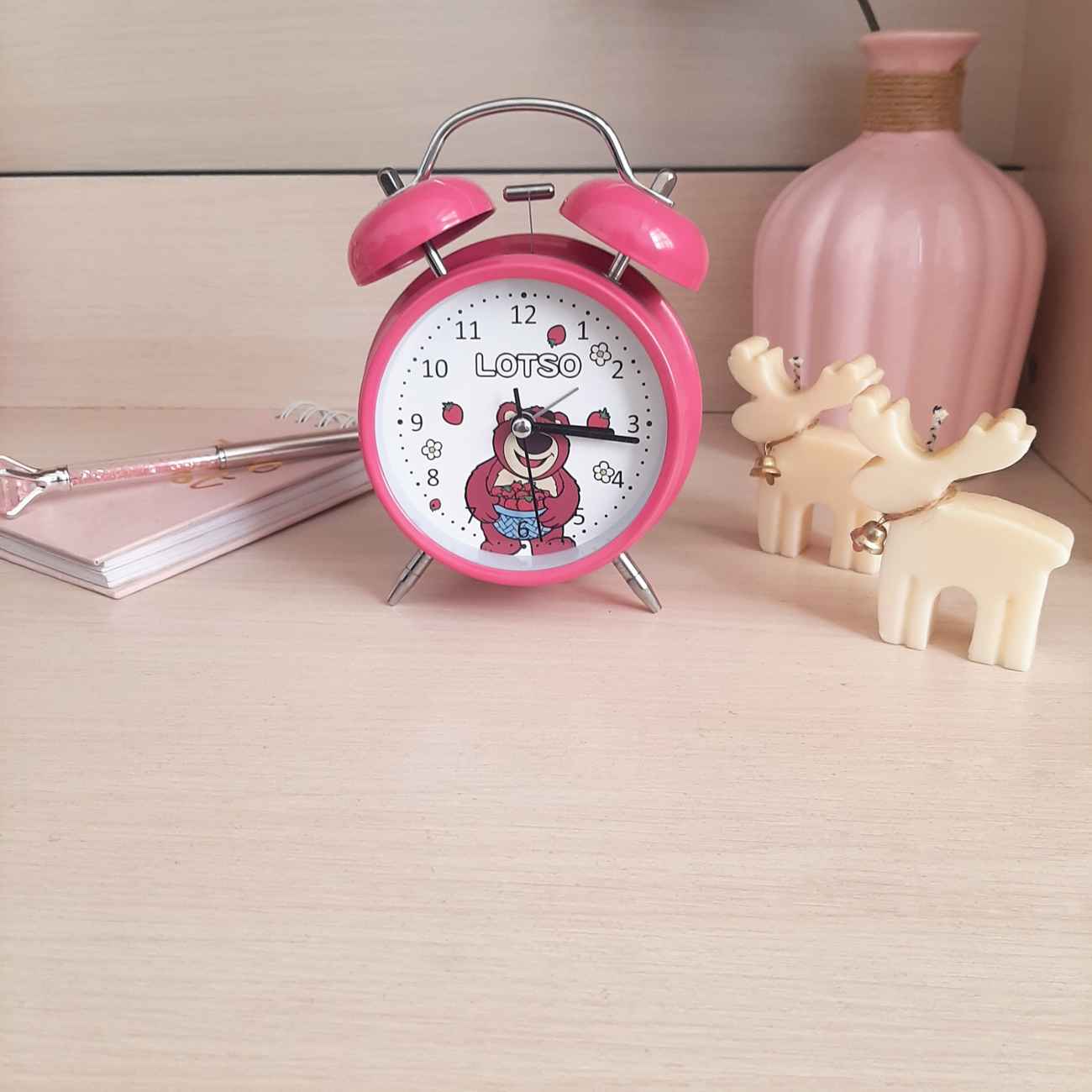 Lotso Twin Bell Alarm Clock – Cute & Funny Toy Story Design
