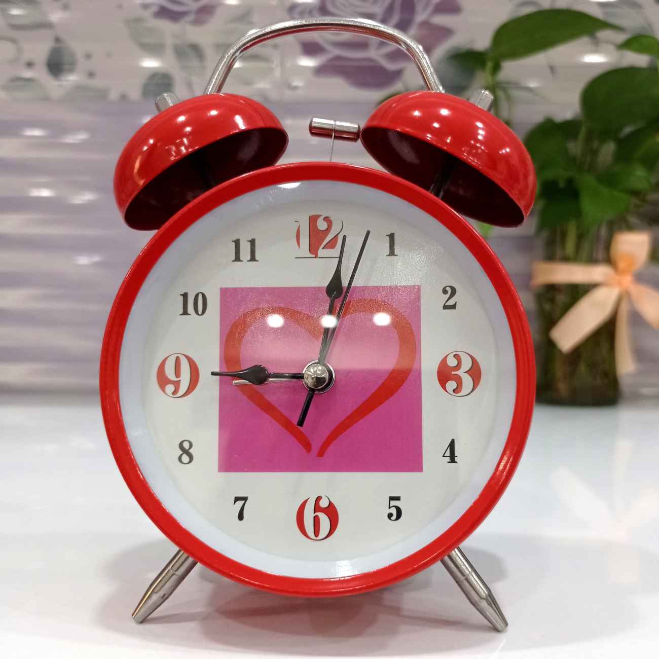Loud, Lovely & Red - Insect Twin Bell Alarm Clock for Your Desk