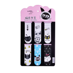 Magnetic Bookmark Set – Suitable for Gift with Cute Cat Fantasy Design (6x)