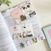Magnetic Bookmarks Featuring Adorable Bears - Perfect for Cute Readers