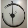 Modern Metal Wall Clock with Crescent Moon Design – Elegant & Unique