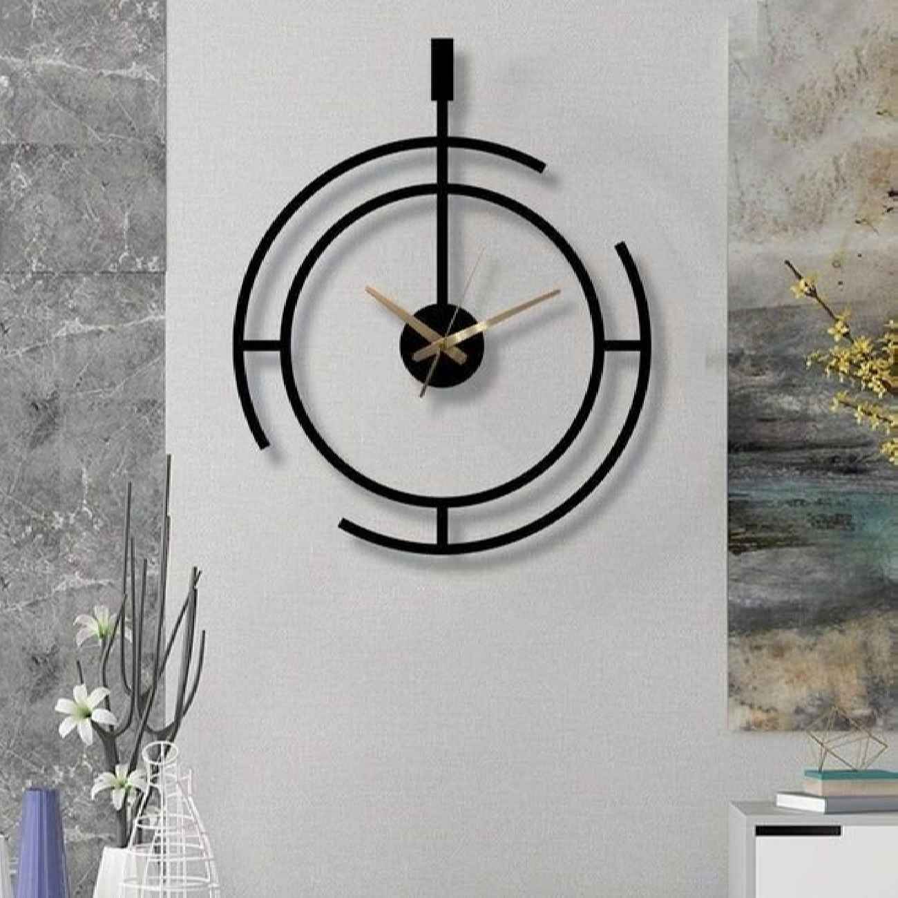 Modern Minimalist Wall Clock – Sleek Metal Design for Contemporary Homes