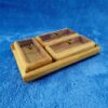Multi-Section Wooden Nut Box - Suitable for Nuts, Candies, Dry Fruits & More (1)
