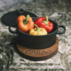 Nalino Cast Iron Pot - Authentic Flavor for Every Meal, Size 14 with Wooden Stand
