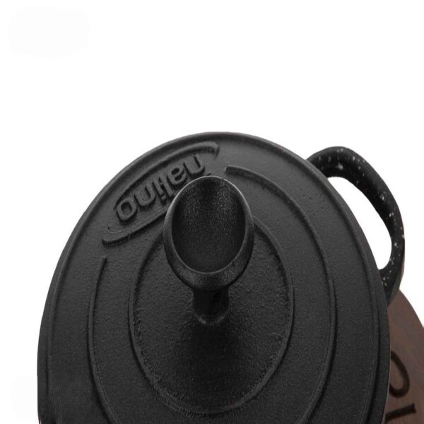 Nalino Cast Iron Pot – Authentic Flavor for Every Meal, Size 14 with Wooden Stand